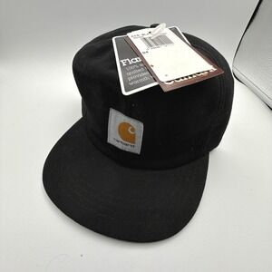 Carhartt Quilted Flannel Lining Insulated Mens Small Hat A15 BLK Black NWT NOS